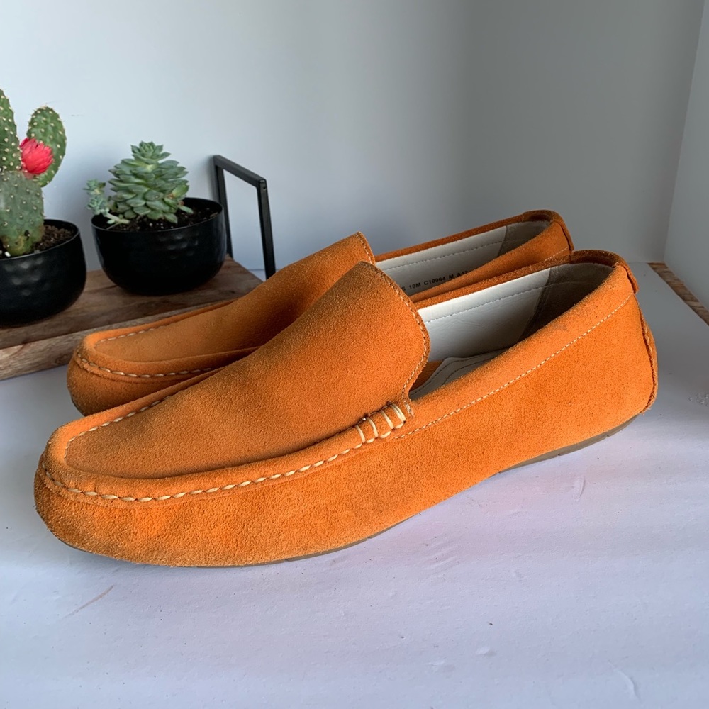 Cole Haan / Nike Air orange loafers